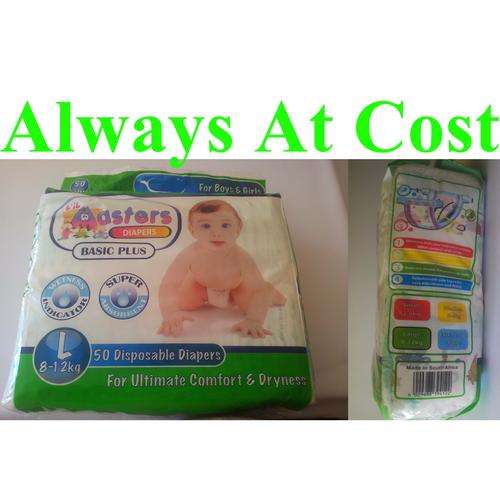 L'IL Masters 50 Disposable Diapers/Nappies For Ultimate Comfort & Dryness !!