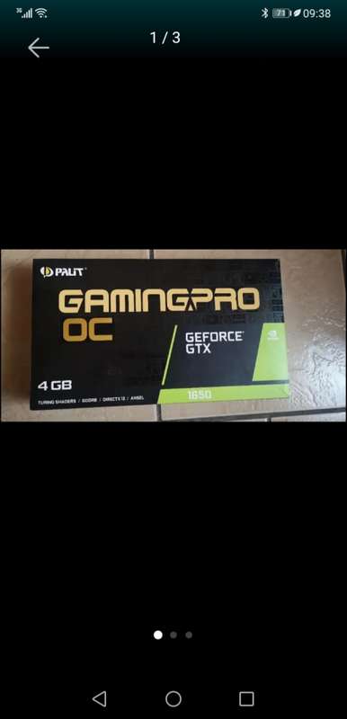 GeForce 1650 4gig graphics cardR4000 neg