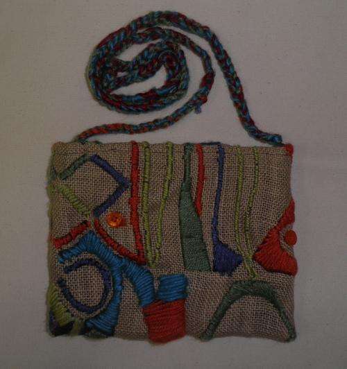 Unique African Embroidered Handbag