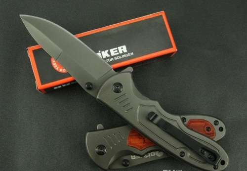 Boker DA48 Wood Handle Fast open Folding blade -3 AVAILABLE!!