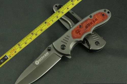 Boker DA48 Wood Handle Fast open Folding blade -3 AVAILABLE!!