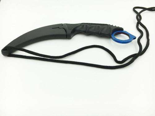 BLUE Counter Strike Titanium Karambit Knife fox Claws necklace knife - LAST 4 AVAILABLE!!