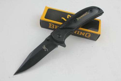 Browning 338 Black Small Falcon 440 57HRC Blade Folding  -  LAST 4 available!!