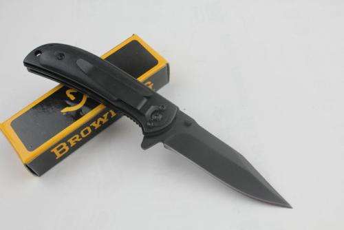Browning 338 Black Small Falcon 440 57HRC Blade Folding  -  LAST 4 available!!
