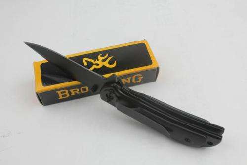 Browning 338 Black Small Falcon 440 57HRC Blade Folding  -  LAST 4 available!!