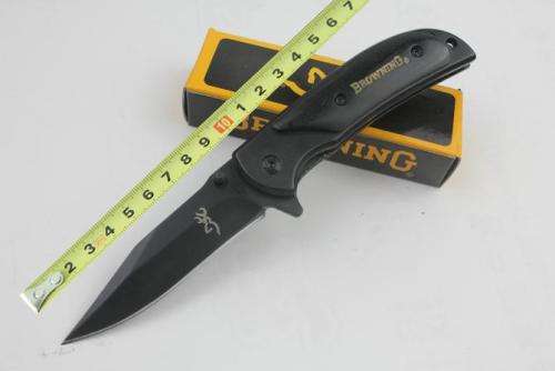 Browning 338 Black Small Falcon 440 57HRC Blade Folding  -  LAST 4 available!!