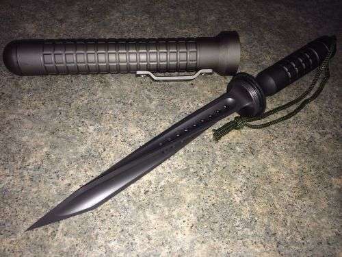 Microtech Jagdkommando Knife Tri Blade Gun Metal Grey