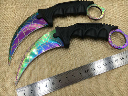 Counter Strike claw Karambit Knife Neck Knife with Sheath - 2 Available!!