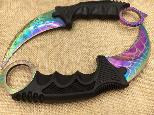 Counter Strike claw Karambit Knife Neck Knife with Sheath - 2 Available!!