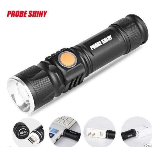 Adjustable LED Zoom 3000LM MINI USB Rechargeable Flashlight Torch Portable - 5 Available!!