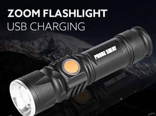 Adjustable LED Zoom 3000LM MINI USB Rechargeable Flashlight Torch Portable - 5 Available!!
