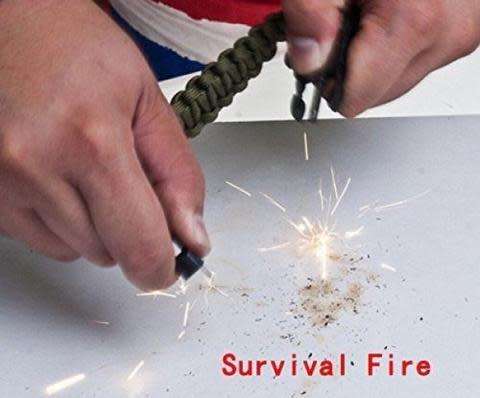 EMERGENCY SURVIVAL WATCH WITH PARACORD, COMPASS, WHISTLE, FIRE STARTER - 2 AVAILABLE!