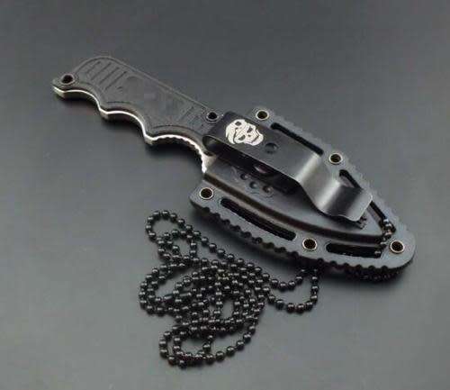 SOG Instinct Mini Satin Fixed Blade Black Knife   - 3 AVAILABLE!!