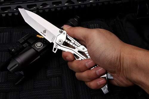 2018 Jun Lang 16011A Folding Knife - SILVER - 2 AVAILABLE!!