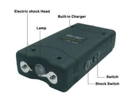 Rechargeable Self Defense Taser Stun Gun Pager Type with Flashlight