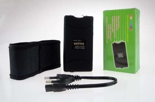 Rechargeable Self Defense Taser Stun Gun Pager Type with Flashlight