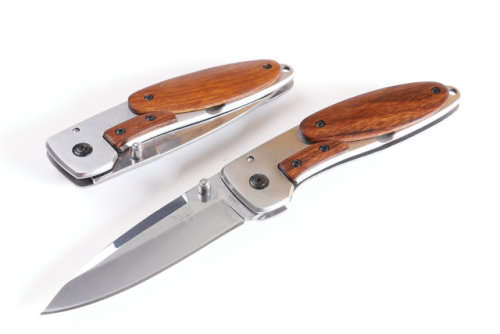 Benchmade DA-68 Knife EDC Pocket Wood Steel Handle Drop Point Keychain Knife - 3 AVAILABLE!!