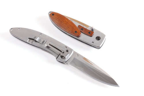 Benchmade DA-68 Knife EDC Pocket Wood Steel Handle Drop Point Keychain Knife - 3 AVAILABLE!!