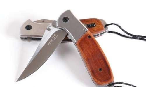 FOX DA70 Folding Knife 5CR13MOV Blade Steel With Wood Handle - LAST 4 AVAILABLE!!