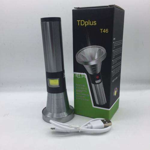 10W LED Flashlight and 5W LED Flashlight with TDPlus T46 USB Charging Battery - LAST 2 Available!!