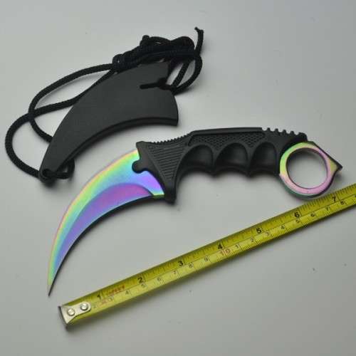Counter Strike claw Karambit Knife Neck Knife with Sheath - LAST 2 Available!!