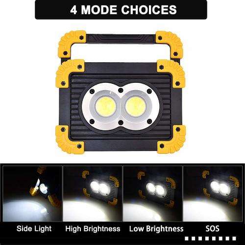 20W Portable LED COB Light Rechargeable Lantern/Powerbank Waterproof Floodlight - 2 Available!