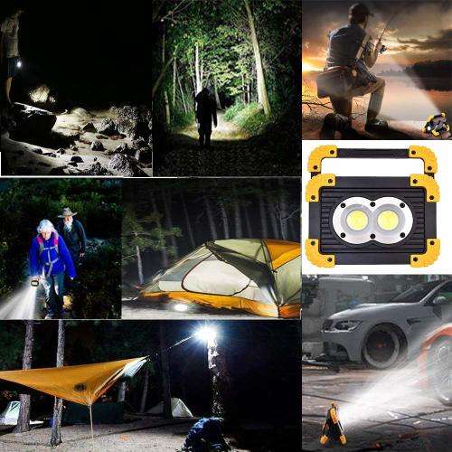 20W Portable LED COB Light Rechargeable Lantern/Powerbank Waterproof Floodlight - 2 Available!