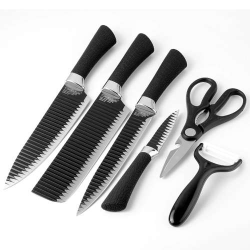Cookstyle Chef Knife Set 6 Piece - Non stick coated, Non slip - 2 Available!!