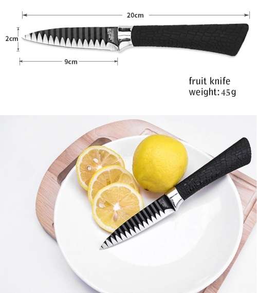 Cookstyle Chef Knife Set 6 Piece - Non stick coated, Non slip - 2 Available!!