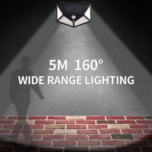 114 LED Outdoor Solar Power PIR Motion Sensor Wall Light Waterproof Garden Lamp - 2 Available!!