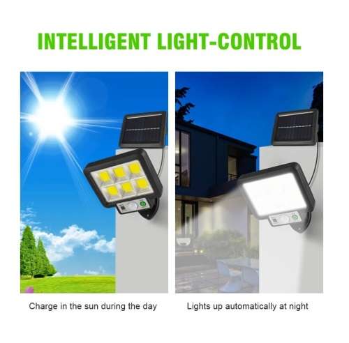 72 COB Split LED Solar PIR Motion Sensor Security Wall Lamp - 4 Available