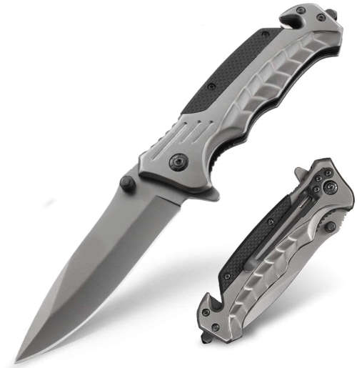Browning FA46 Titanium finish sharp Blade Tactical Folding Knife - 5 Available