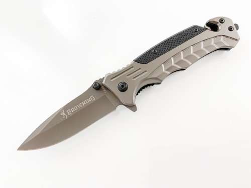 Browning FA46 Titanium finish sharp Blade Tactical Folding Knife - 5 Available