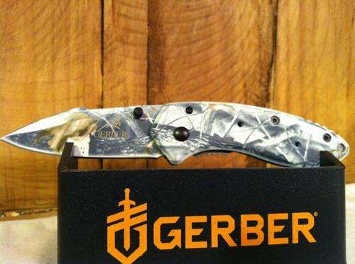 GERBER CAMOUFLAGE FOLDING KNIFE - 3 AVAILABLE!!