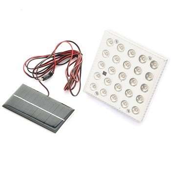 25 LED solar hanging light + solar panel - 5 AVAILABLE!!