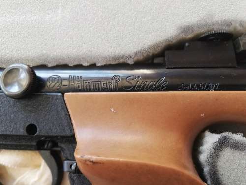 Hammerli single shot CO2 pistol Early edition with extras