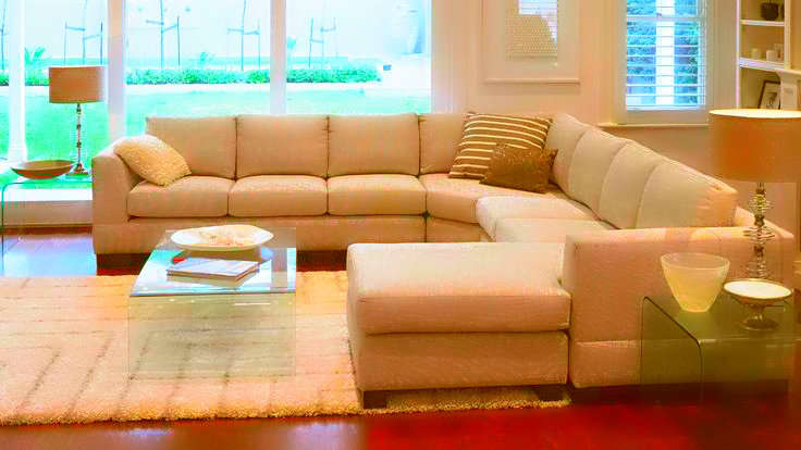 U shape lounge suite sofa
