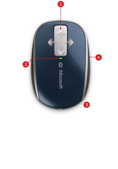 A bluetooth microsoft mouse sculpt Touch wireless