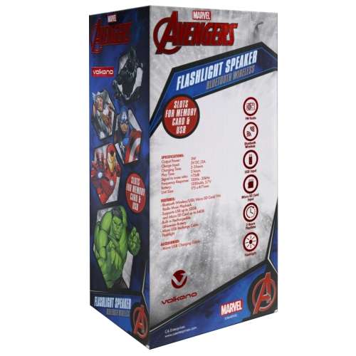 Avengers Flash Light Bluetooth Speaker