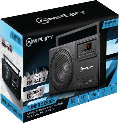 Amplify Tuner Series Bluetooth Radio - Black