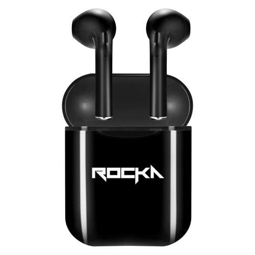 Rocka Free Series True Wireless Earphones with Charging Case - Black
