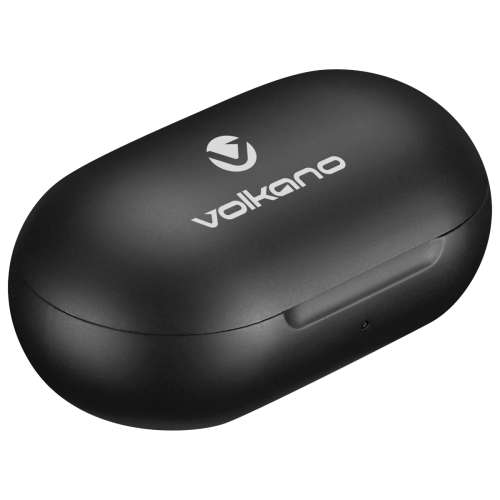 Volkano Taurus Series True Wireless Earphones with Charging Case - Black