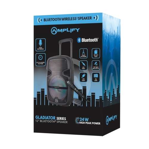 Amplify Gladiator Series 12" Bluetooth Party Speaker