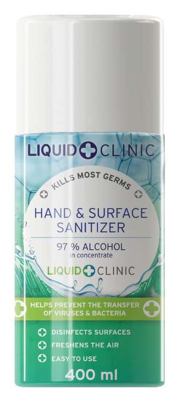 Liquid Clinic Hand Sanitizer - 400ml Aerosol
