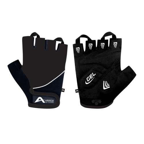 Volkano Active Rugged Series Training Gloves with Gel Padding and Adjustable Self-gripping Wrist - M