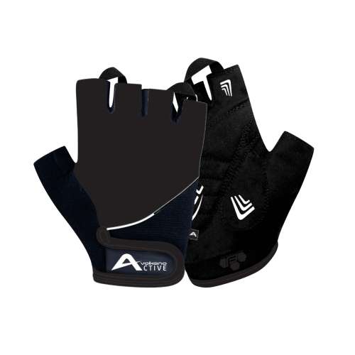 Volkano Active Rugged Series Training Gloves with Gel Padding and Adjustable Self-gripping Wrist - M