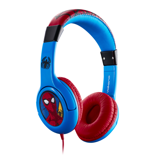 Marvel Spider-man Kids Aux Stereo Volume Reduced Headphones
