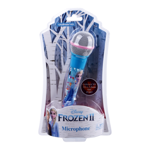 Disney Frozen II Kids Handheld Aux Microphone with 150cm Cable and 65mm Aux Adaptor