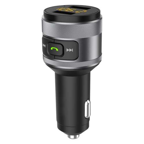 Volkano Piston Series Bluetooth Hands-Free Car Kit Modulator and QC3 Charger