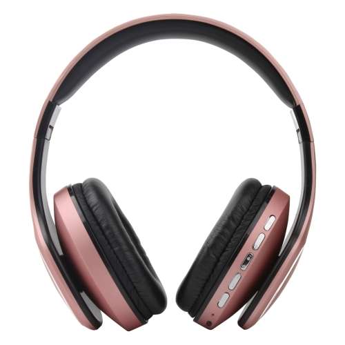 Volkano Phonic Series Bluetooth Wireless Hadphones in Rose Gold with FM Radio and up to 24 Hours